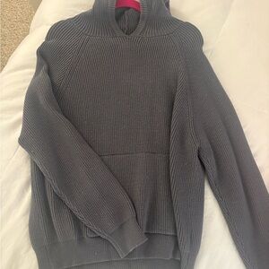 Edikted Charcoal Ribbed Knit Sweater